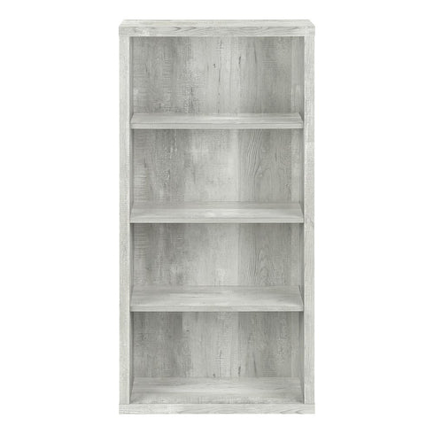11.75" x 23.75" x 47.5" Cappuccino Particle Board Adjustable Shelves Bookshelf